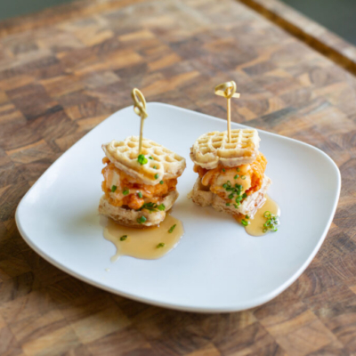 Chicken and Waffle Slider (Appetizer)